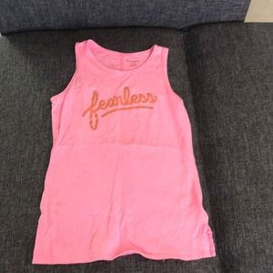 🔥Girls Cat & Jack “FEARLESS” tank size 14/16